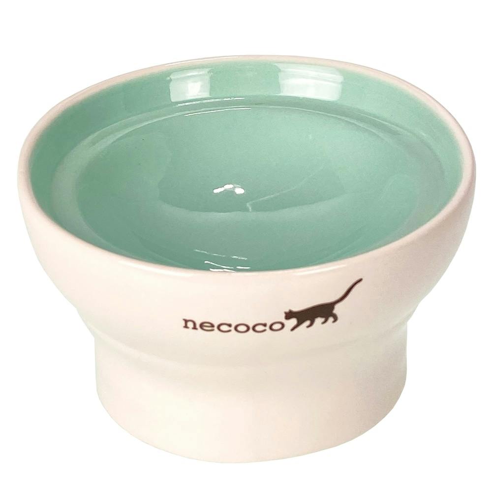 人気商品！】 necoco 猫用脚付き陶器食器 ウェットフード向き