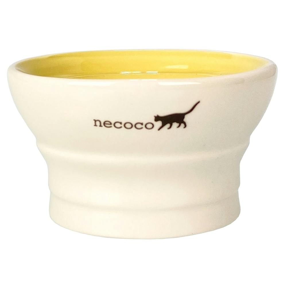 最大62％オフ！ necoco 猫用脚付き陶器食器 ウェットフード向き