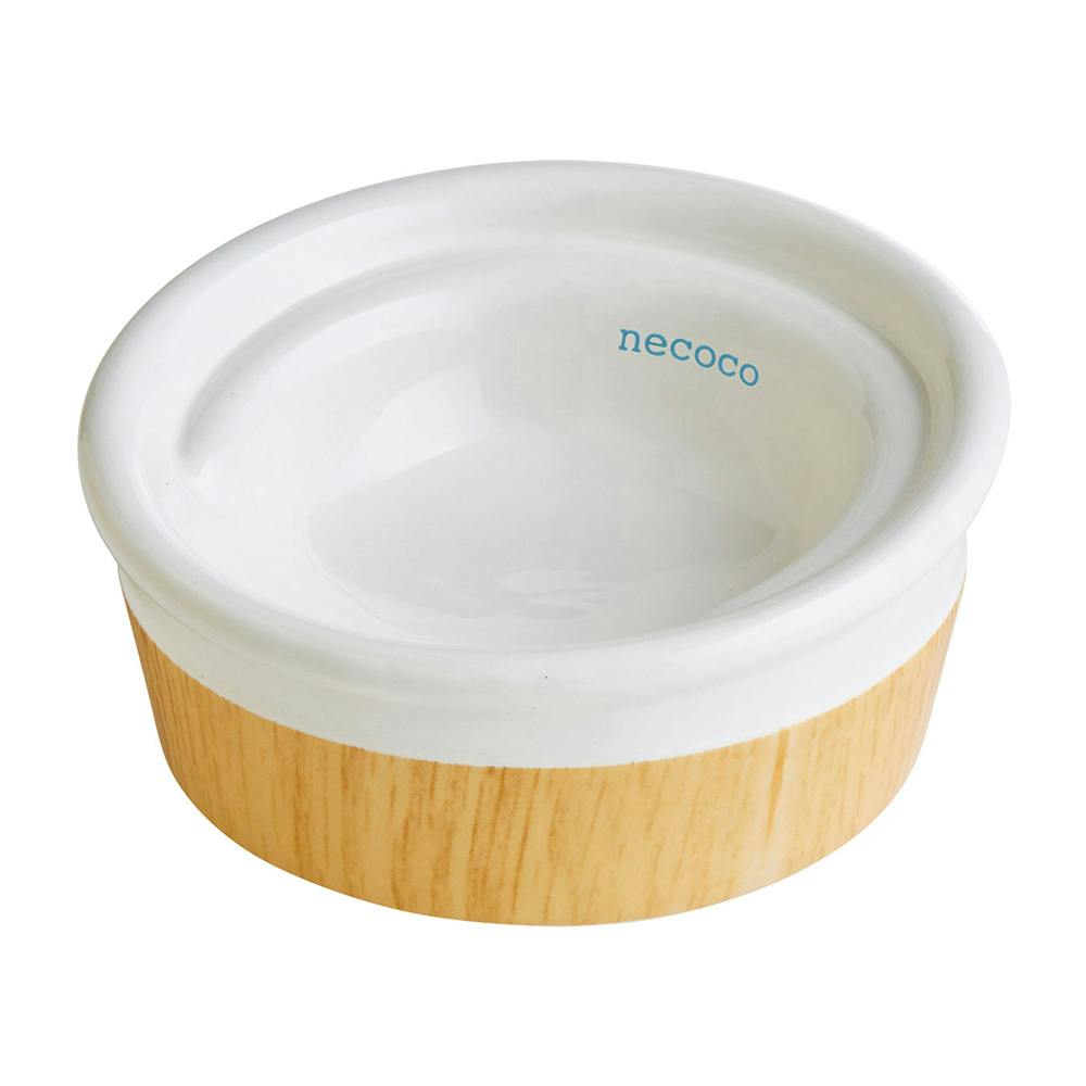 necoco 木目調陶器食器 ウエットフード向き