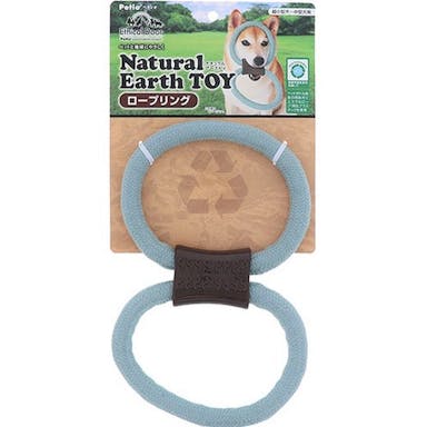 ペティオ 犬用おもちゃ エシカルドア ナチュラルアーストイ ロープリング 超小型犬～中型犬用