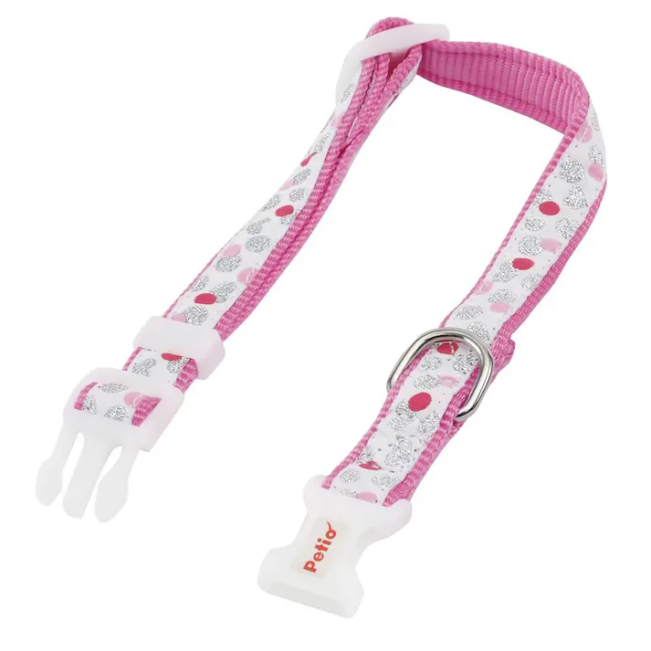 ペティオ リトルエンジェル キラキラカラー SS ホワイト 超小型犬用 体重~5kg 首周り20~30cm