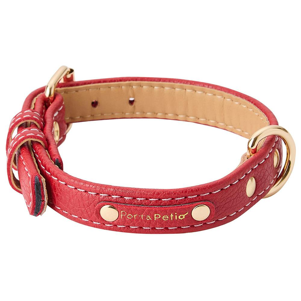 Portaクラシックソフトレザーカラー 21レッド 首輪(犬用) Portaクラシックソフトレザーカラー 21レッド 首輪(犬用)