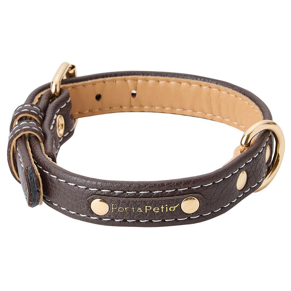 Portaクラシックソフトレザーカラー 24ブラウン | ペット用品（犬
