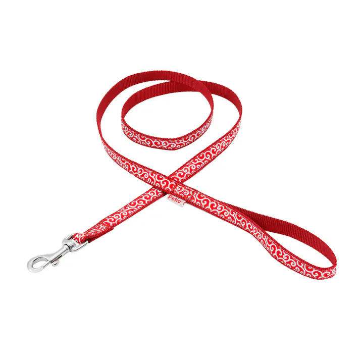 ペティオ 犬雅 唐草リード SS レッド