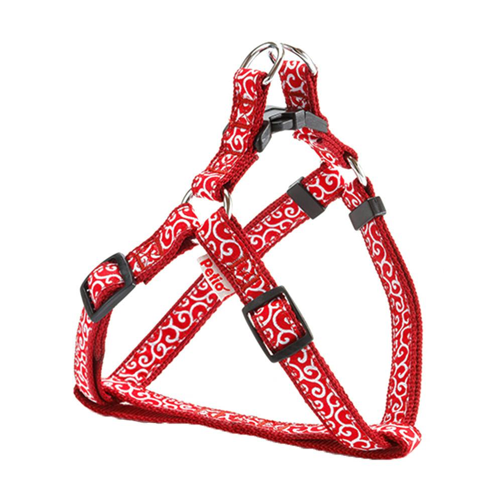 ペティオ 犬雅 唐草ハーネス M レッド