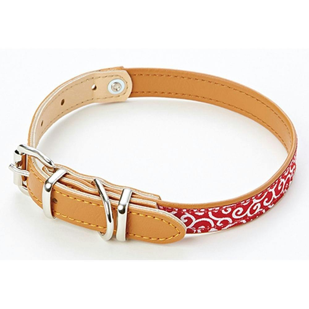 犬雅唐草平首輪Mレッド