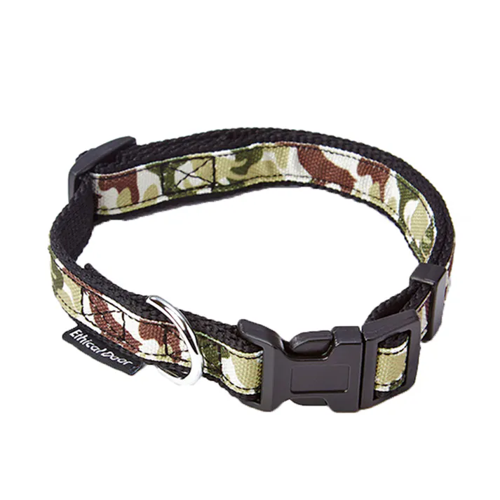 犬用エシカル迷彩カラー S ブラック