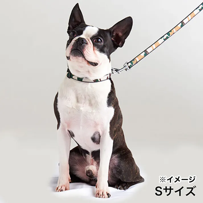 犬用エシカル迷彩カラー S ブラック