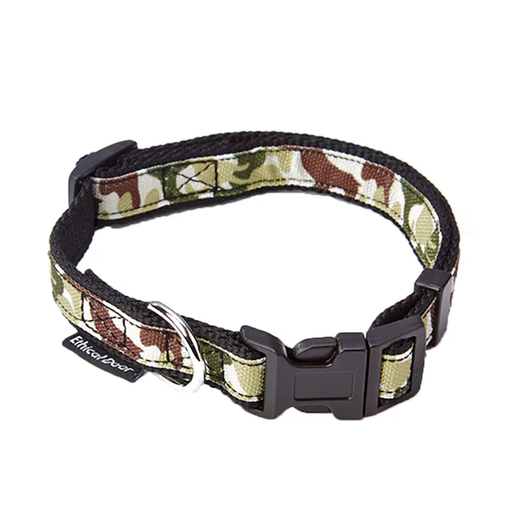 犬用エシカル迷彩カラー M ブラック