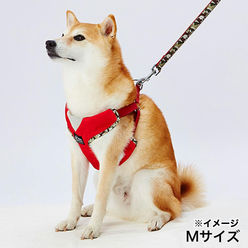 犬用エシカル迷彩ベストハーネスM レッド | ペット用品（犬） 通販