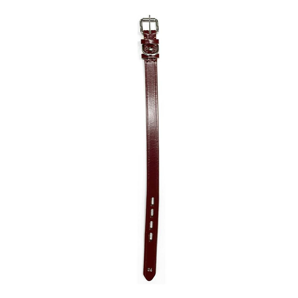 犬用首輪 ベーシックレザーカラー 24mm レッド(販売終了