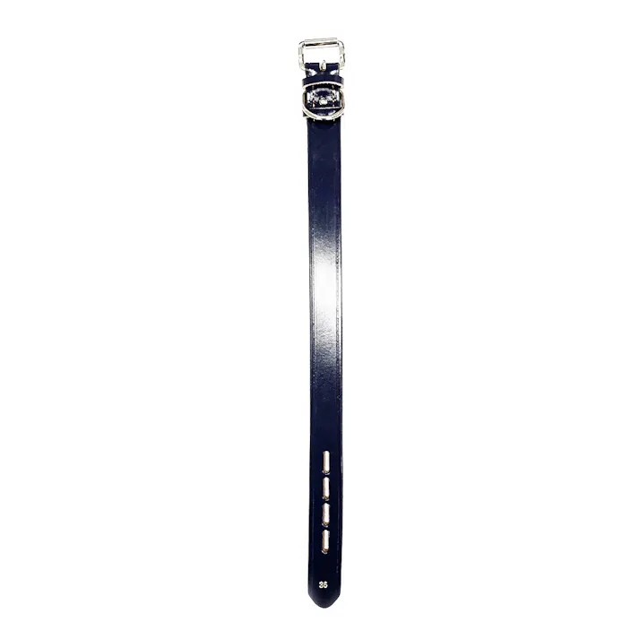 犬用首輪 ベーシックレザーカラー 36mm ブルー