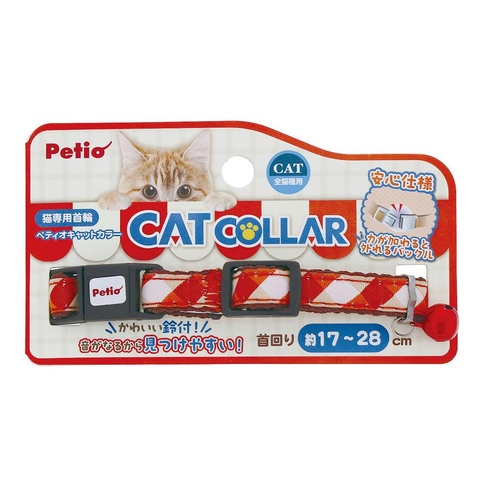 CAT COLLAR チェック レッド | ペット用品（猫） 通販