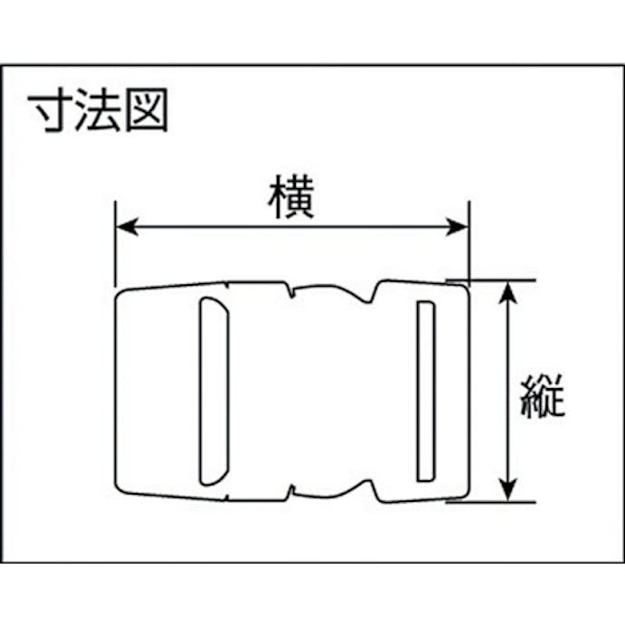 【CAINZ-DASH】ユタカメイク 金具　Ａバックル　Ａ３０×Ｌ６８　ブラック JA-06【別送品】