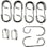 【CAINZ-DASH】ユタカメイク 金具　ゴムロープ金具　広口フック１０ヶ　線送り２ヶ GA-08【別送品】