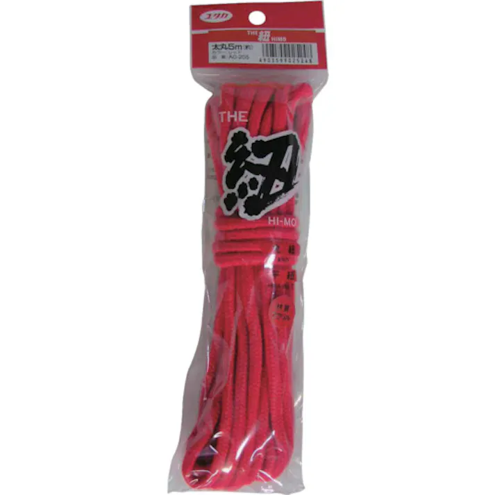 【CAINZ-DASH】ユタカメイク 紐 ザ・紐 太丸紐 5m レッド AC-205【別送品】