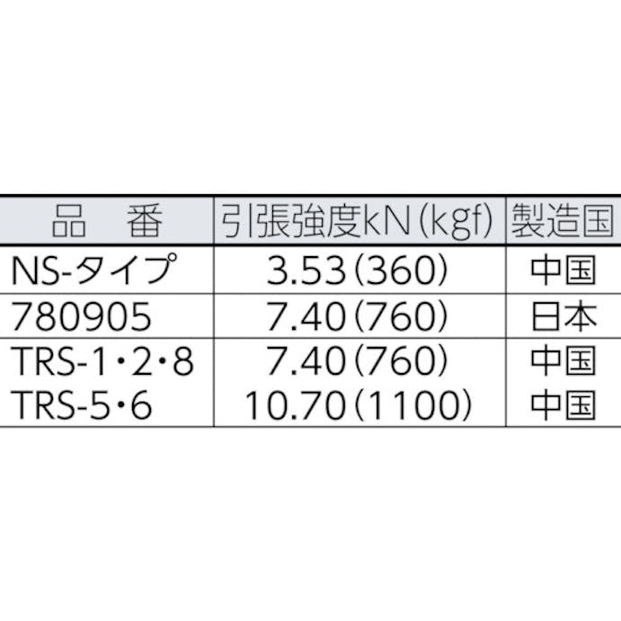 【CAINZ-DASH】ユタカメイク ロープ　Ｓトラックロープ　６φ×２０ｍ NS620【別送品】