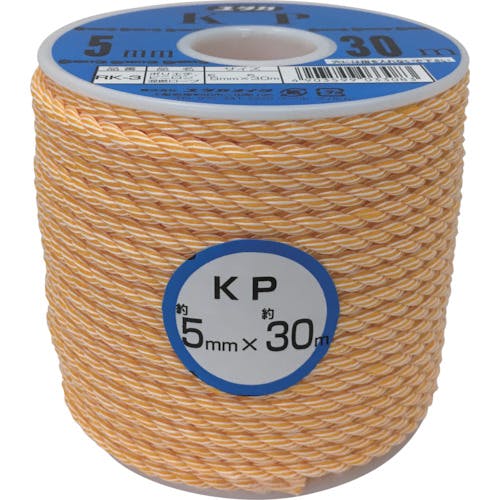 ユタカメイク ロープ KPロープボビン巻 5φ×30m RK-3 ロープ(混撚) ユタカメイク ロープ KPロープボビン巻 5φ×30m RK-3 ロープ(混撚)