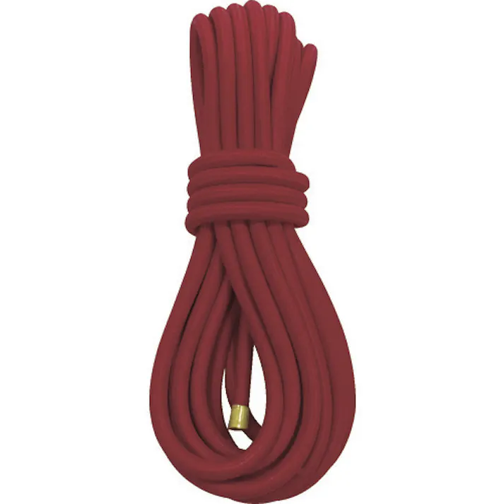 【CAINZ-DASH】ユタカメイク ゴム カットゴムロープ 6φ×5m レッド GT-07【別送品】