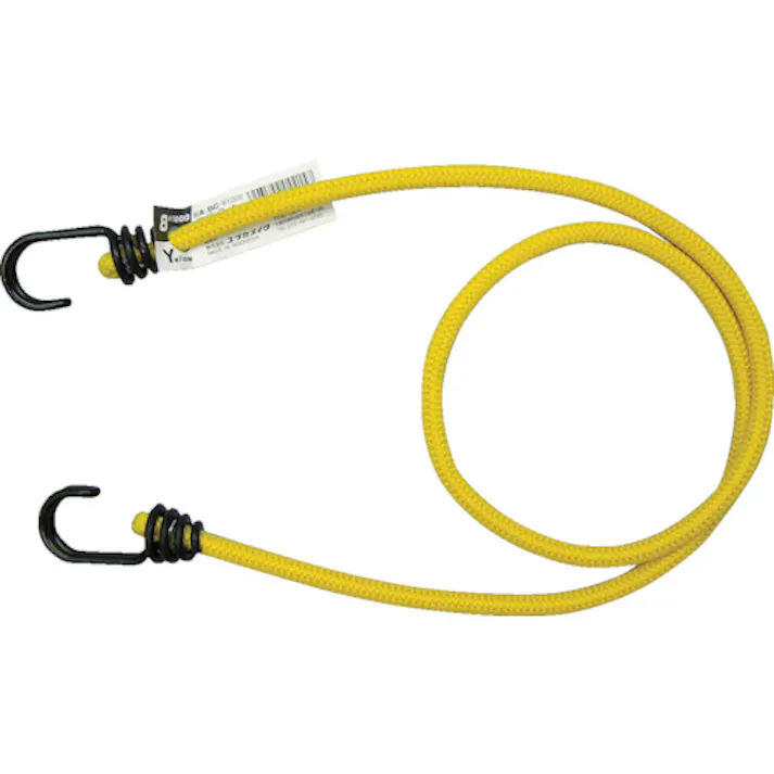【CAINZ-DASH】ユタカメイク ゴム バンジーコード 8mm×1000mm 黄 BC-81002【別送品】