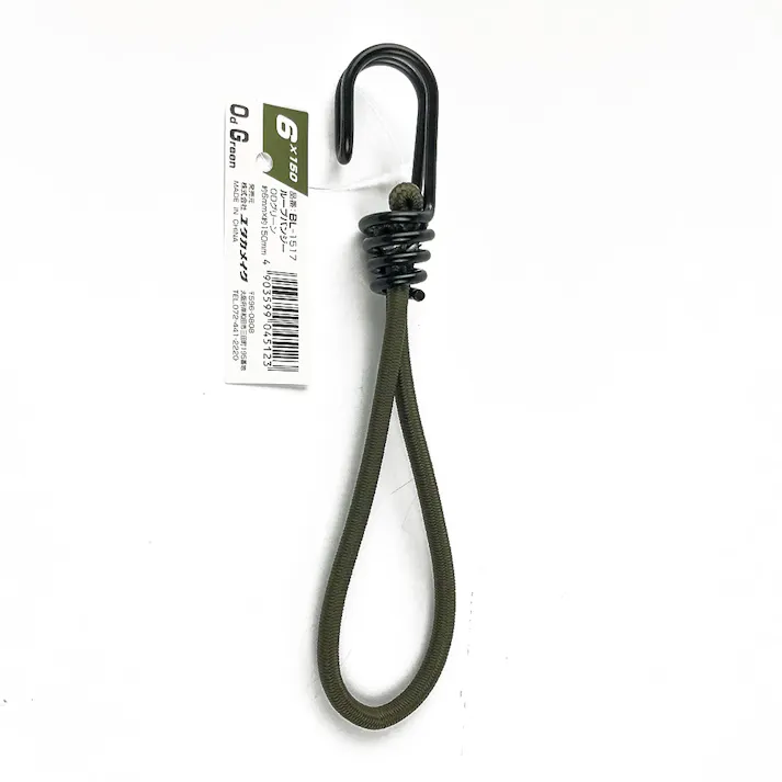 ユタカメイク ゴム ループバンジー オリーブドラブ BL-1517 6mm×150mm