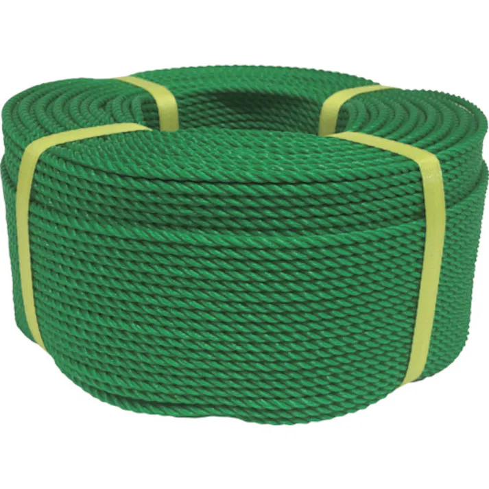 【CAINZ-DASH】ユタカメイク ロープ PEロープ巻物 4φ×200m グリーン PE-83【別送品】