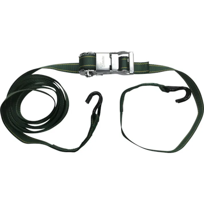 【CAINZ-DASH】ユタカメイク ベルト荷締機コブラ 35mm×4.5m×1m Jフック V35-J【別送品】