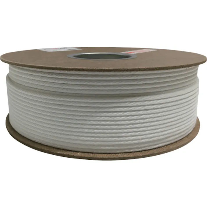 【CAINZ-DASH】ユタカメイク ポリエステル金剛打ロープドラム巻 4φ×200m PRSX-8【別送品】