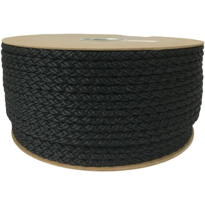 【CAINZ-DASH】ユタカメイク ポリエステルクロス係留ドラム巻 9φ×150m 黒 PRD-51【別送品】