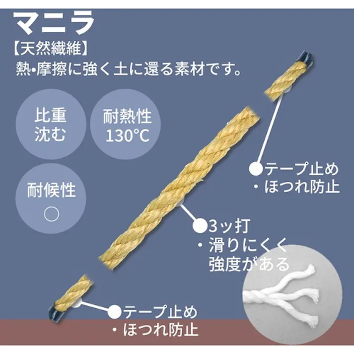 【CAINZ-DASH】ユタカメイク マニラロープドラム巻 9φ×150m PRM-5【別送品】