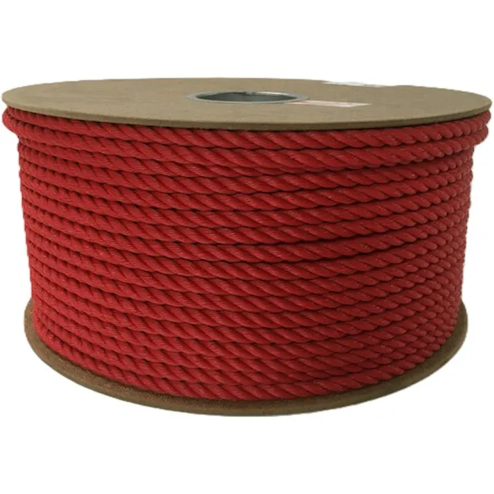 【CAINZ-DASH】ユタカメイク ポリエチレンロープドラム巻 9mm×150m レッド PRE-51【別送品】