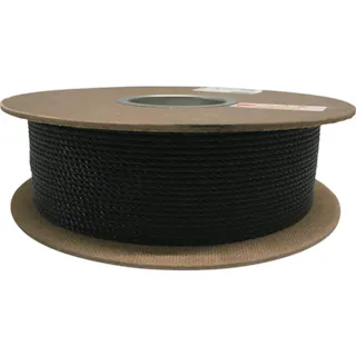 【CAINZ-DASH】ユタカメイク ポリエチレンロープドラム巻 3mm×200m ブラック PRE-74【別送品】