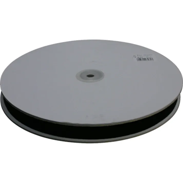 【CAINZ-DASH】ユタカメイク 平ベルトアクリルカラー 20mm×25m ブラック PAA-312【別送品】