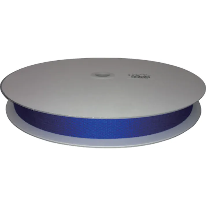 【CAINZ-DASH】ユタカメイク 平ベルトアクリルカラー 25mm×25m マリンブルー PAD-308【別送品】