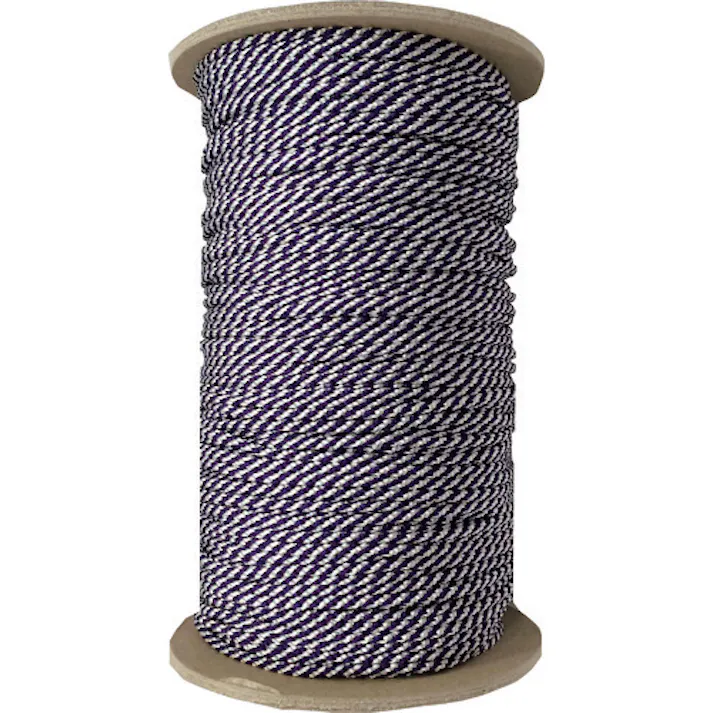 【CAINZ-DASH】ユタカメイク 江戸打ち紐 紫白 約3mm×130m PAR-8033【別送品】