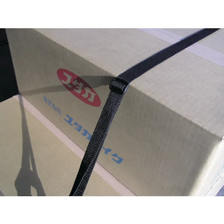 【CAINZ-DASH】ユタカメイク ベルト 結束ベルト(トライグライド) 25mm巾×2m レッド AG-213【別送品】