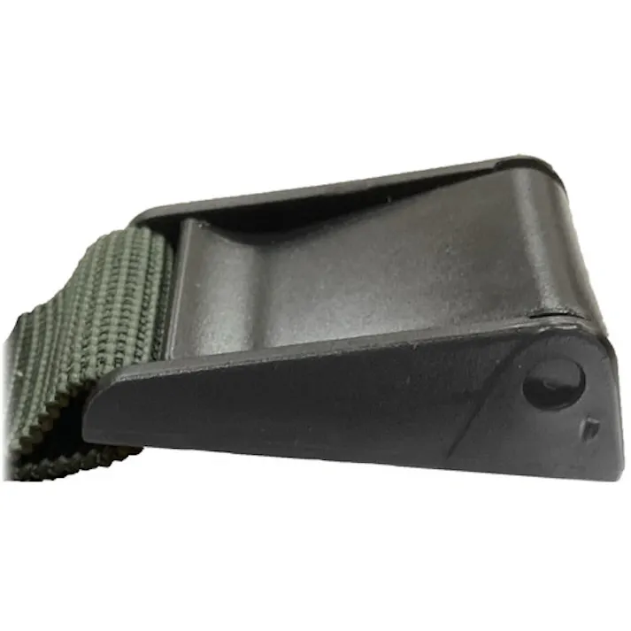 【CAINZ-DASH】ユタカメイク 強力ストレッチベルト 25mm×1m カムバックル ODグリーン SBC-214【別送品】