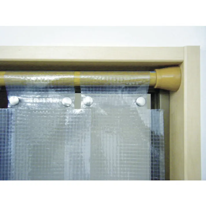 【CAINZ-DASH】ユタカメイク のれん型間仕切りカーテン 透明タイプ 15cmx約2m (1袋(箱)=7枚入) B-351【別送品】