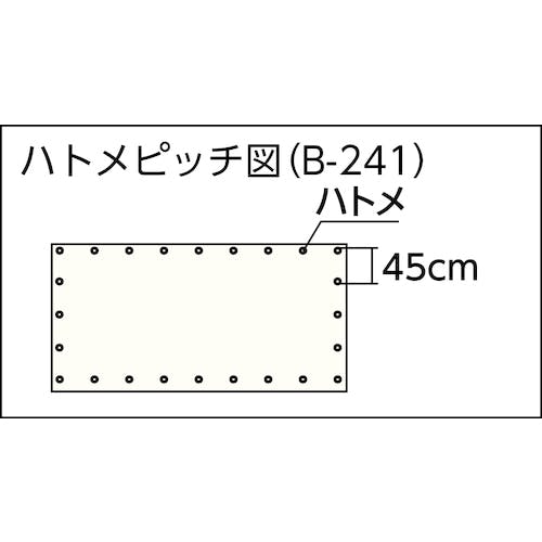 CAINZ-DASH】ユタカメイク 白防炎シート普及型 １．８ｍ×３．６ｍ B