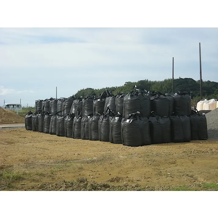 【CAINZ-DASH】ユタカメイク 耐候性フレコンバッグ 排出口無し 1100φ×1050H W-62【別送品】