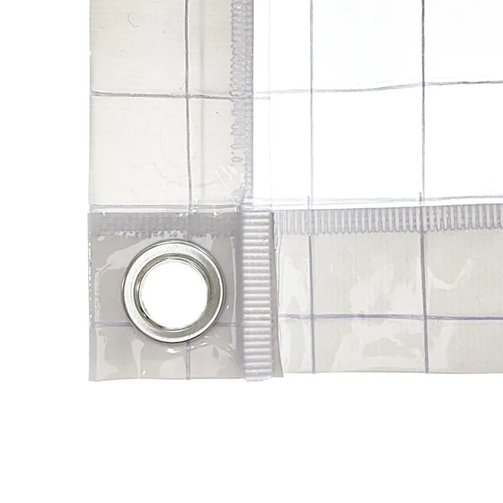 ユタカメイク 透明糸入りシート B-162 透明 1.8m 3.6m ハトメ付き