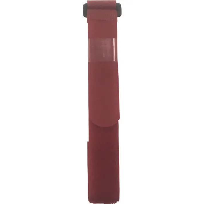 【CAINZ-DASH】ユタカメイク マジックテープ 結束テープ 25mm巾×550mm レッド G-603【別送品】