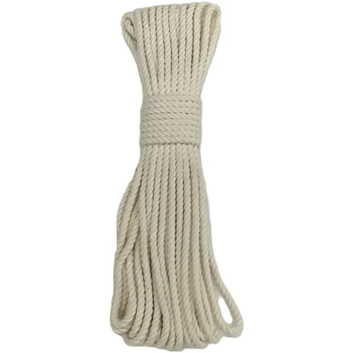 【CAINZ-DASH】ユタカメイク ロープ 綿ロープ3ツ打 3mm×10m A-214【別送品】