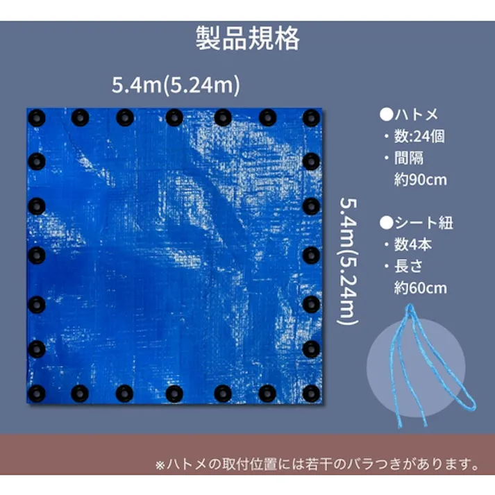 【CAINZ-DASH】ユタカメイク シート #3000BLUESHEET(OB) 5.4m×5.4m BLS-13【別送品】