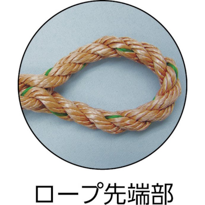 【CAINZ-DASH】ユタカメイク ロープ　ＰＰトラックロープ（ＯＢ）　９×２０ TRP-2【別送品】