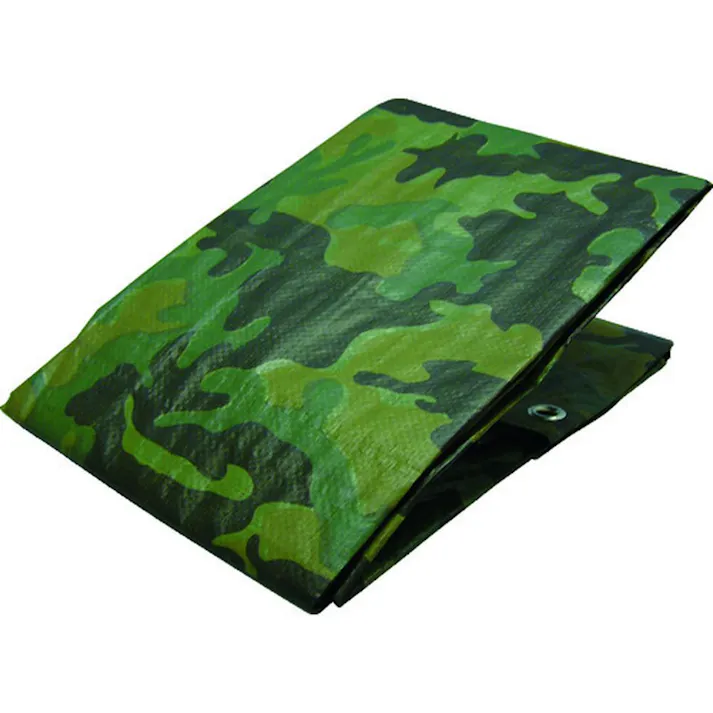 ユタカメイク カラーシート 迷彩シート #2000 薄手 MS20-11 3.6 5.4m 約12畳 ハトメ付き