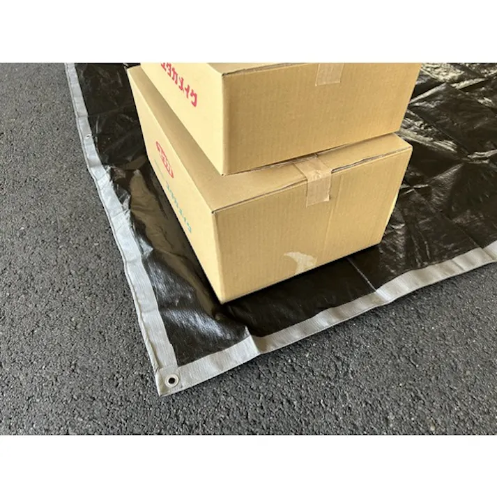 【CAINZ-DASH】ユタカメイク シート #3000シルバー/ブラックシート 1.8×2.7 SLB-02【別送品】