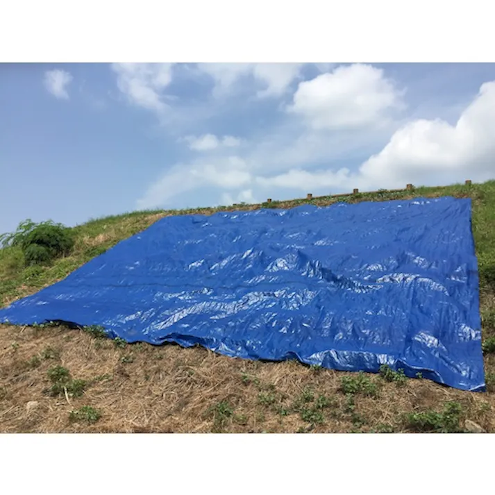 【CAINZ-DASH】ユタカメイク #3400 ブルーシート 10.0m×10.0m BLH-18【別送品】