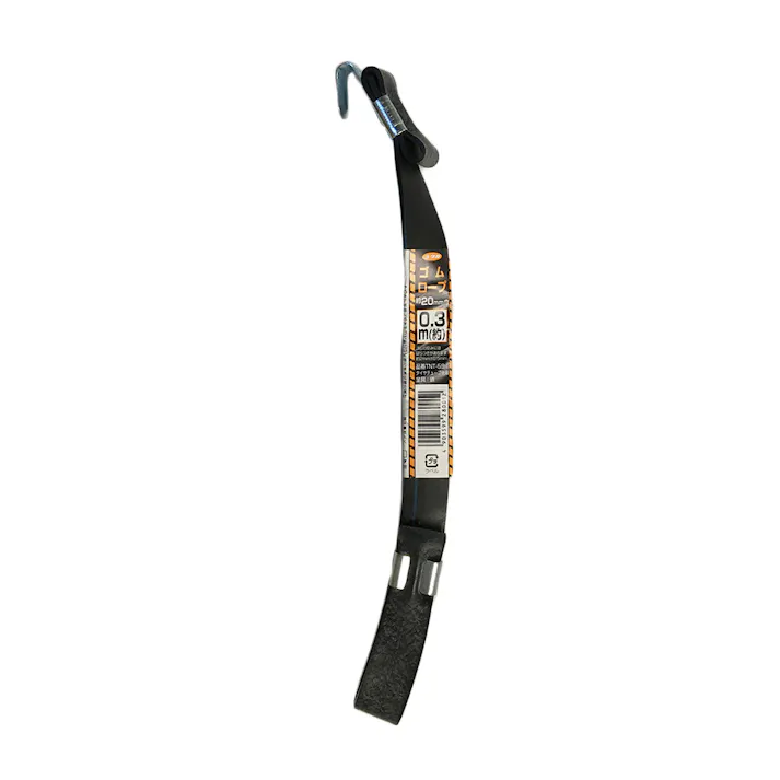ユタカメイク ゴムロープ金具付 Aカン+コの字 TNT-59 幅20mm×長さ0.3m