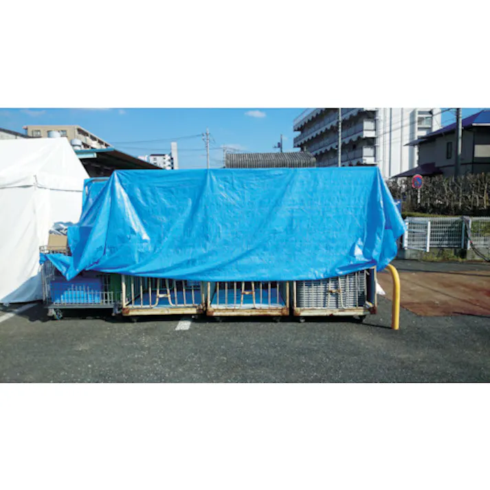 【CAINZ-DASH】ユタカメイク 薄手ブルーシート 1.8m×2.7m BSC-02MK【別送品】